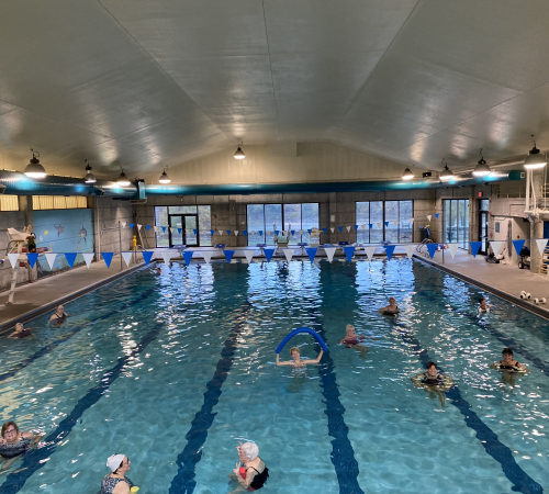 Catherine Hansen's 1:00 p.m. Aquacise class