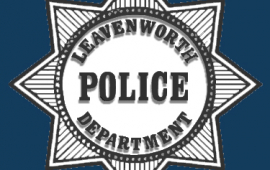 police logo with blue background