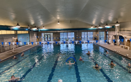 Catherine Hansen's 1:00 p.m. Aquacise class