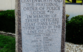 Leavenworth fallen police officers memorial