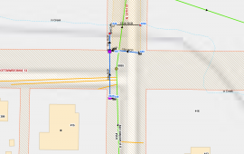 Photo of mapped area described in text