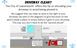 city diagram shows where to allow snow to accumulate, all text is in the text field of this page.