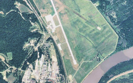 Overhead satellite photo of Sherman Army Air Field
