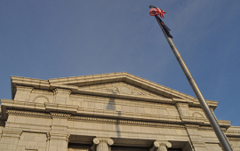 flag at city hall