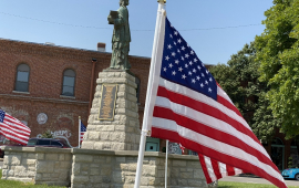 American flag at City Hall