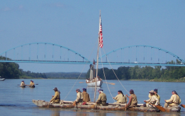 Lewis and Clark on the MO River
