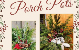 Winter Porch Pots Workshop