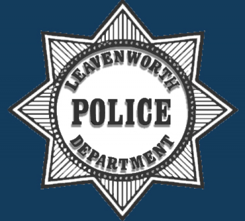 police logo with blue background