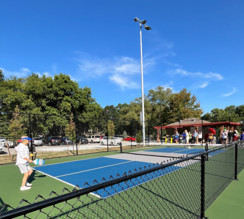 First Volley on New Pickleball Courts 091024