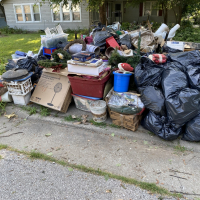 Trash pile in Leavenworth