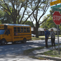 School bus on Vilas Street