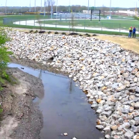 Finished product of bank stabilization
