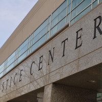Justice Center building front