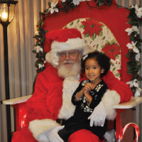 Santa with child on lap