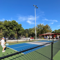 First Volley on New Pickleball Courts 091024