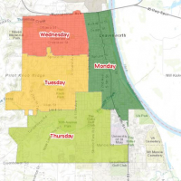 Curbside Trash Collection map