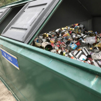 Cans at the Recycling Center
