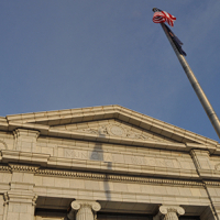 flag at city hall