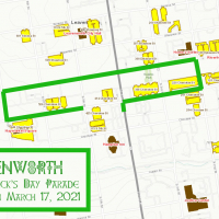 Saint Patricks Day Parade route