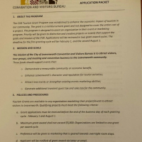 Tourism Grant Application Sample