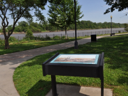 Wayside Tour marker at Leavenworth Landing Park