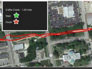 Three Mile Creek Trail map