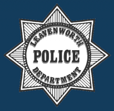 police logo with blue background
