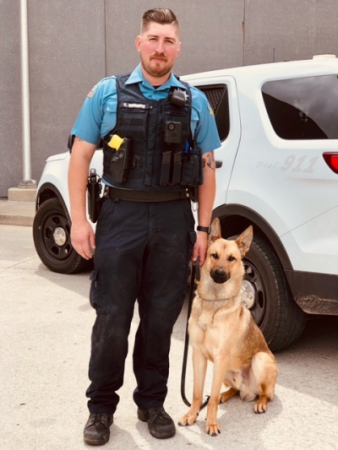 Ofc. Cole Brummer and K-9 Vlad