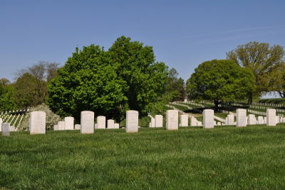 Grave stones at Leavenworth National Cemetery