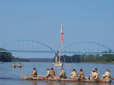 Lewis and Clark on the MO River